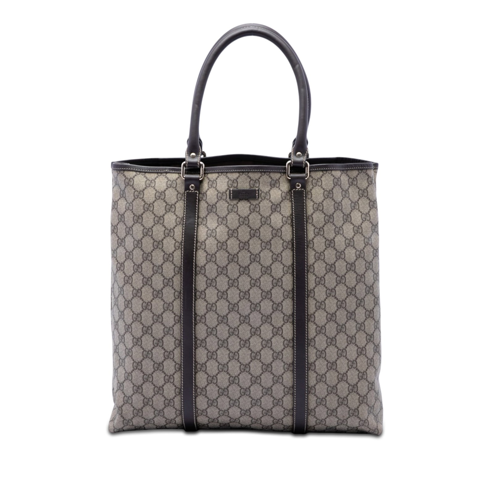 Gucci GG Supreme Joy Tote Bag Beige Coated Canvas Leather Trim (1 of 6)