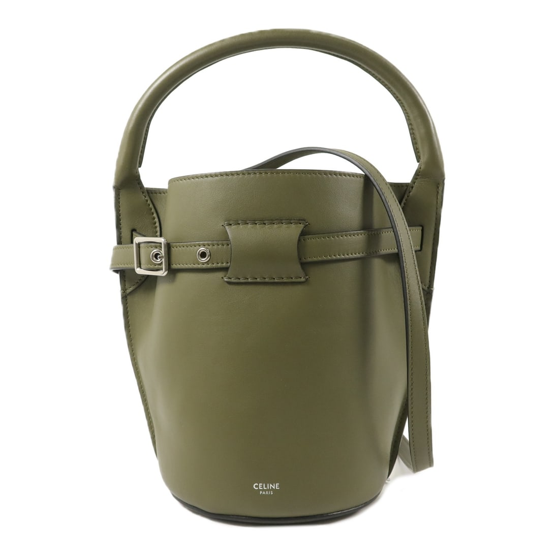 CELINE Nano Bucket 2 Way Green Calfskin Shoulder Bag (1 of 16)