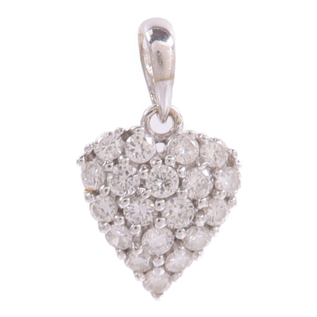 18K White Gold Diamond Pendant Top for Women (1 of 6)