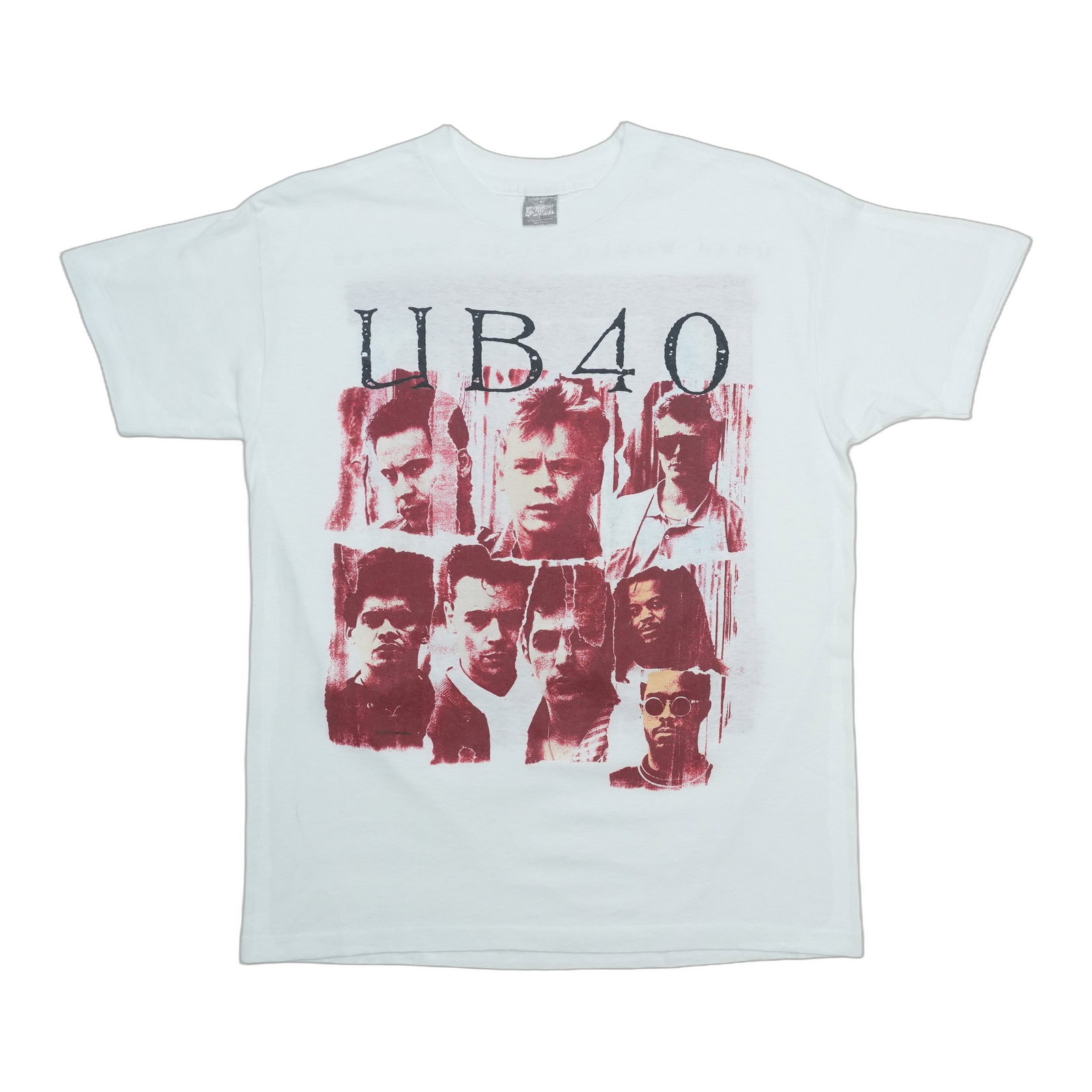 Vintage UB40 1988 World Tour T Shirt White XL: Vintage UB40 1988 World Tour T Shirt White XL Authentic vintage 1988 UB40 World Tour shirt from the 1980s. This original single-stitch T-shirt is described as a true vintage piece, not a modern reprod