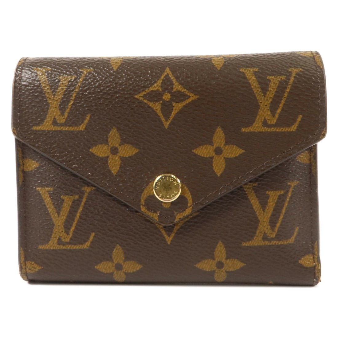 Louis Vuitton Victorine M62360 tri fold wallet Monogram brown pink (1 of 17)