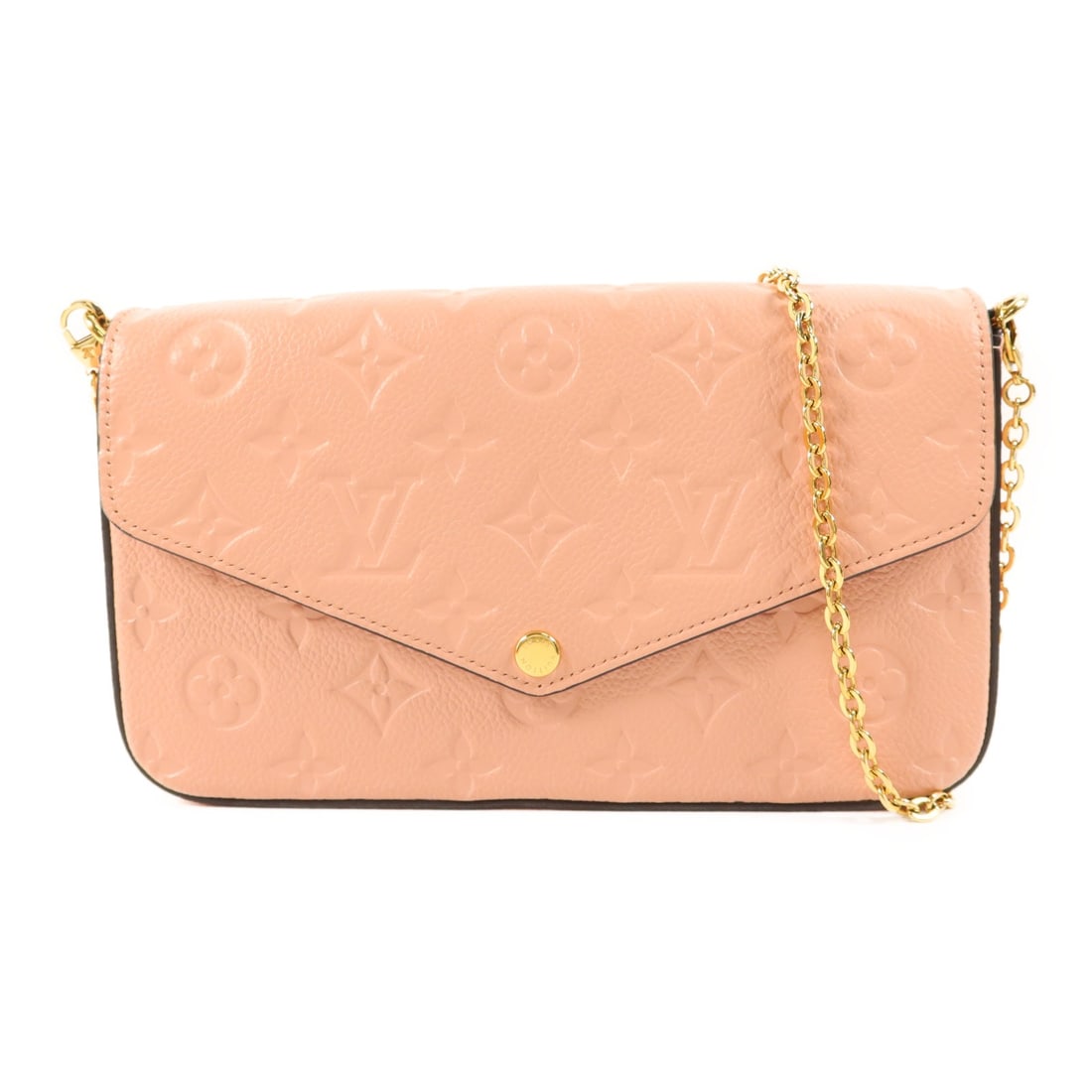 Louis Vuitton Felicie Pochette Pink Monogram Empreinte Shoulder Bag M82608 (1 of 18)