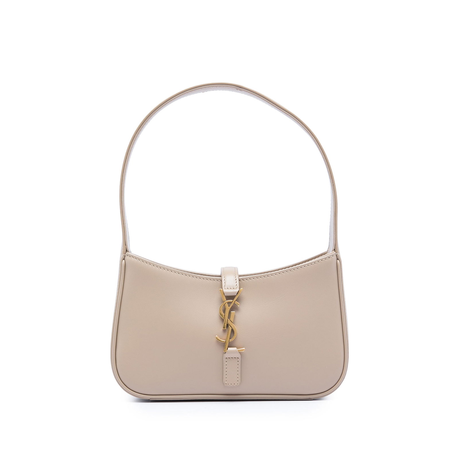 Saint Laurent Le 5 a 7 Mini Beige Calfskin Shoulder Bag (1 of 5)