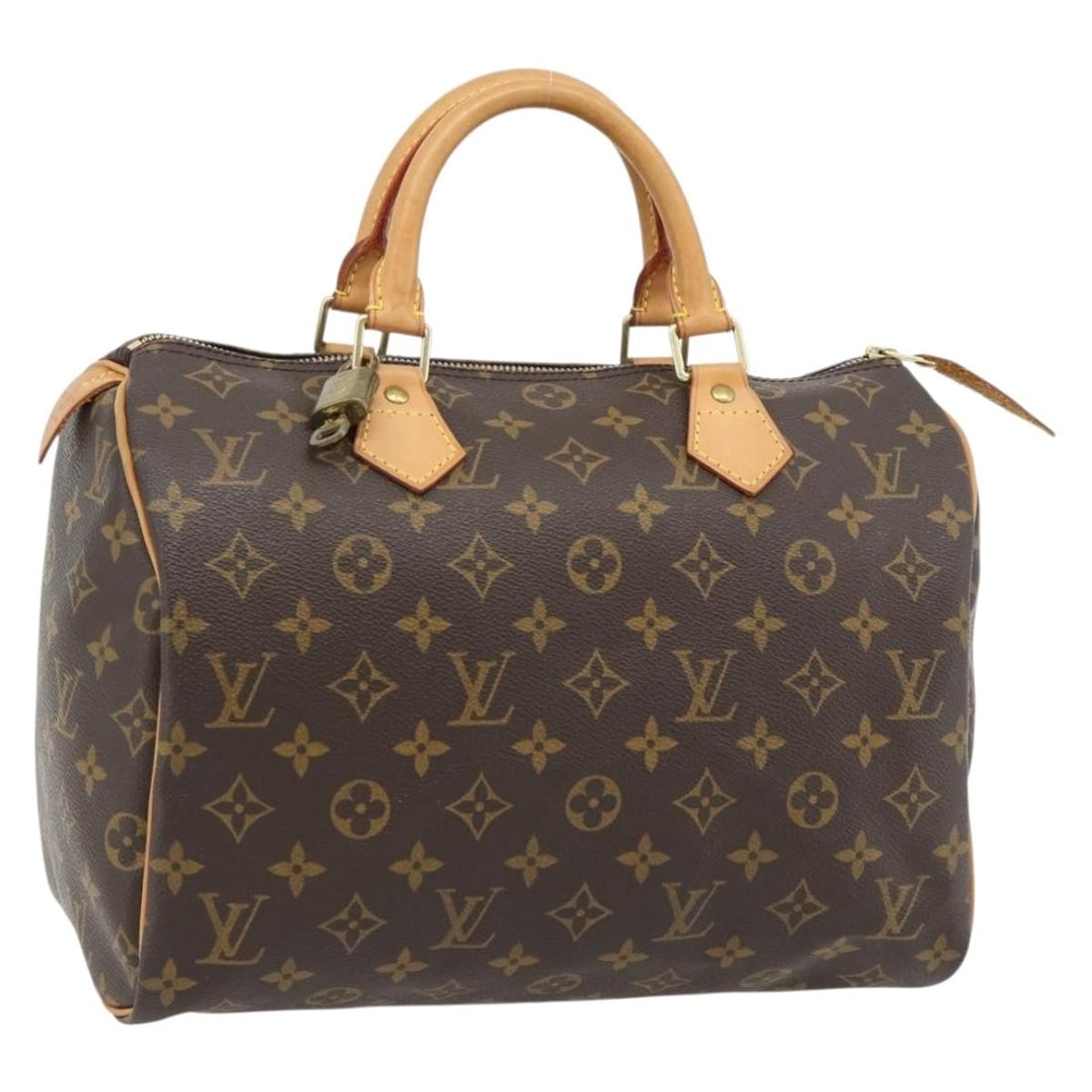Louis Vuitton M41526 Speedy 30 Monogram Canvas Handbag: Louis Vuitton M41526 Speedy 30 Monogram Canvas Handbag Louis Vuitton Speedy 30 handbag in Monogram canvas. Made in France, this women's handbag includes a dust bag, padlock, and one key. Condition is 