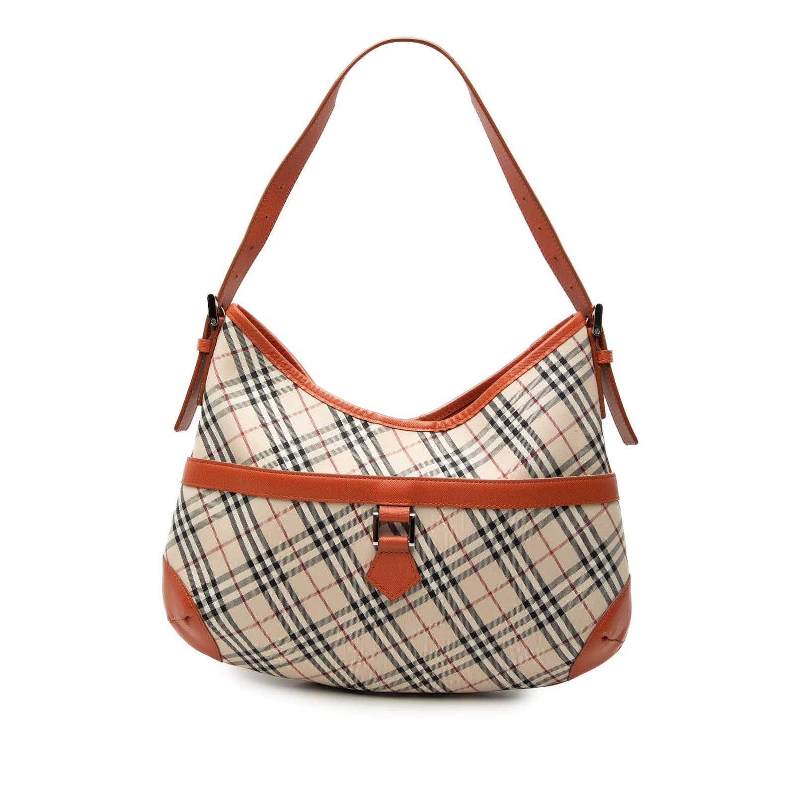 Burberry Nova Check Hobo Bag in Canvas with Leather Trim (1 of 6)