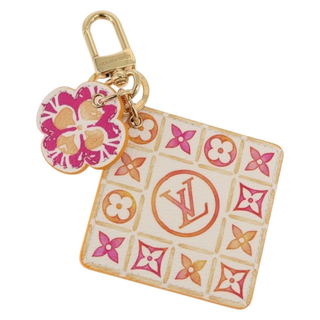 Louis Vuitton M01112 Monogram Canvas Orange Charm with Dust Bag Box: Louis Vuitton M01112 Monogram Canvas Orange Charm with Dust Bag Box Louis Vuitton Monogram Watercolor Illustre Resort charm in orange monogram canvas. This women's charm is made in Italy and includes 