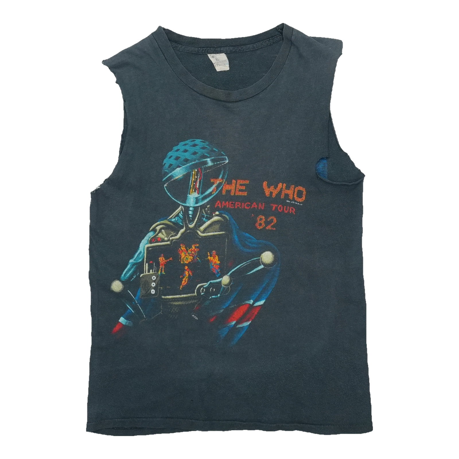 Vintage 1982 The Who American Tour T Shirt Black Cotton (1 of 9)