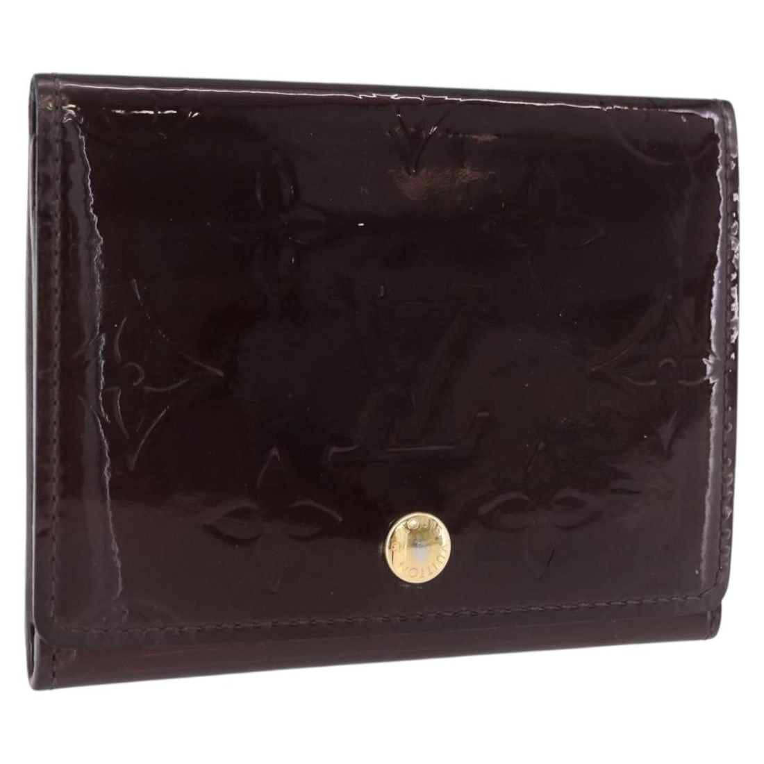 Louis Vuitton M91540 Vernis Patent Leather Card Case Rouge Favist (1 of 17)