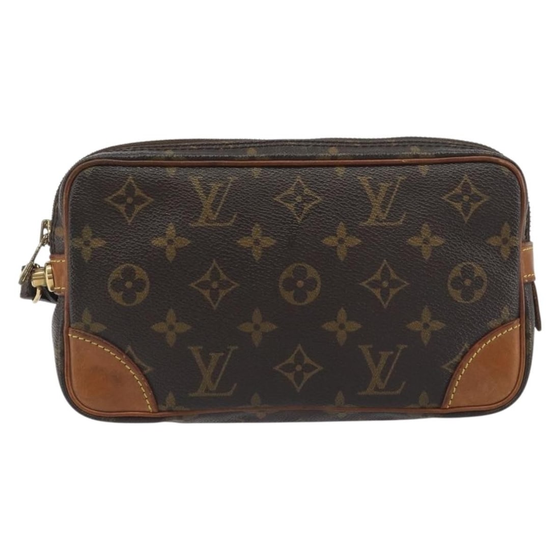 Louis Vuitton Marly Unisex Brown Monogram Canvas Bag: Louis Vuitton Marly Unisex Brown Monogram Canvas Bag Louis Vuitton Marly Monogram shoulder bag in brown canvas. This unisex piece is made in France and is presented in fair condition, showing overall 