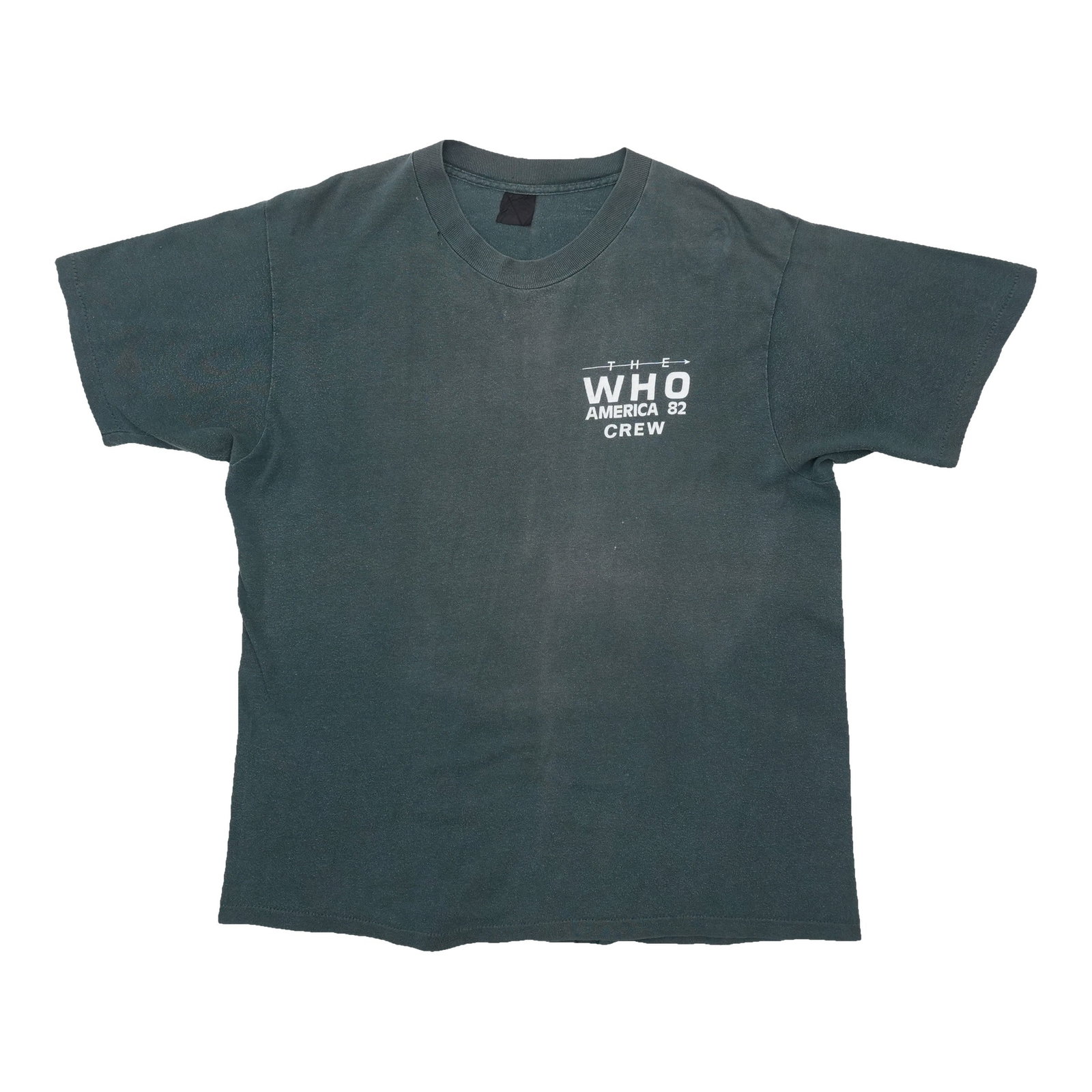 Vintage 1982 The Who Crew Tour T Shirt Black Cotton (1 of 6)