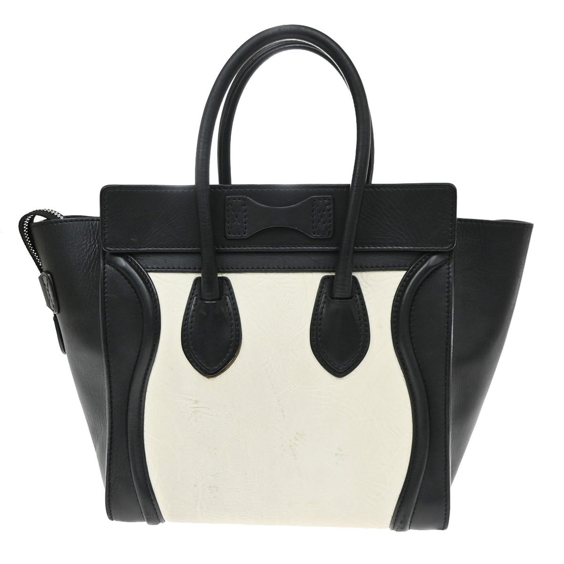 Celine Bicolor Luggage Handbag Black Leather 26cm (1 of 15)