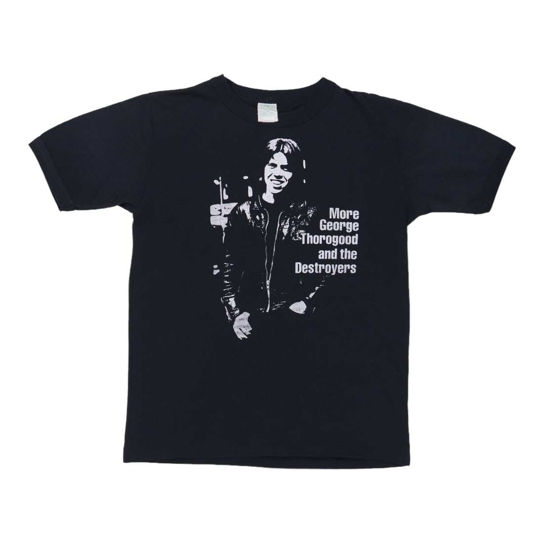 Vintage 1980s George Thorogood And The Destroyers Black Medium Shirt (1 of 4)