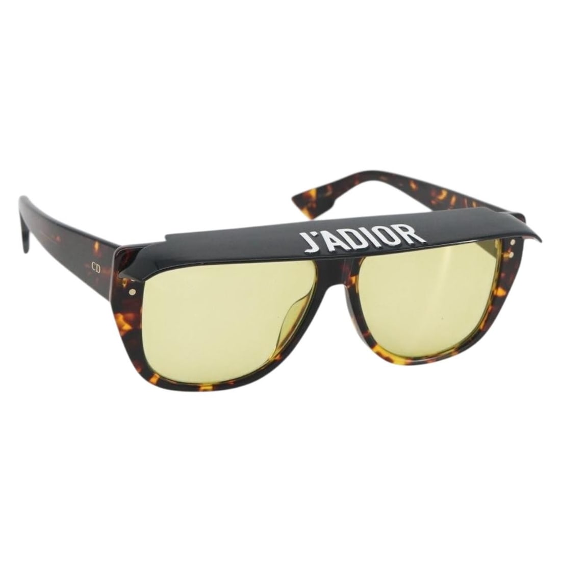 Christian Dior tortoise plastic sunglasses brown gold with case (1 of 16)