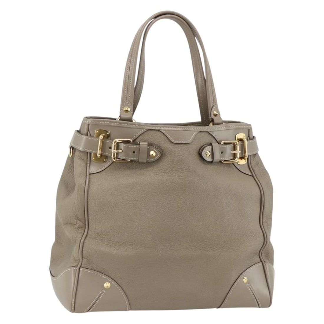 Gray Leather Hand Bag Louis Vuitton Suhari Majestu M95652 (1 of 18)