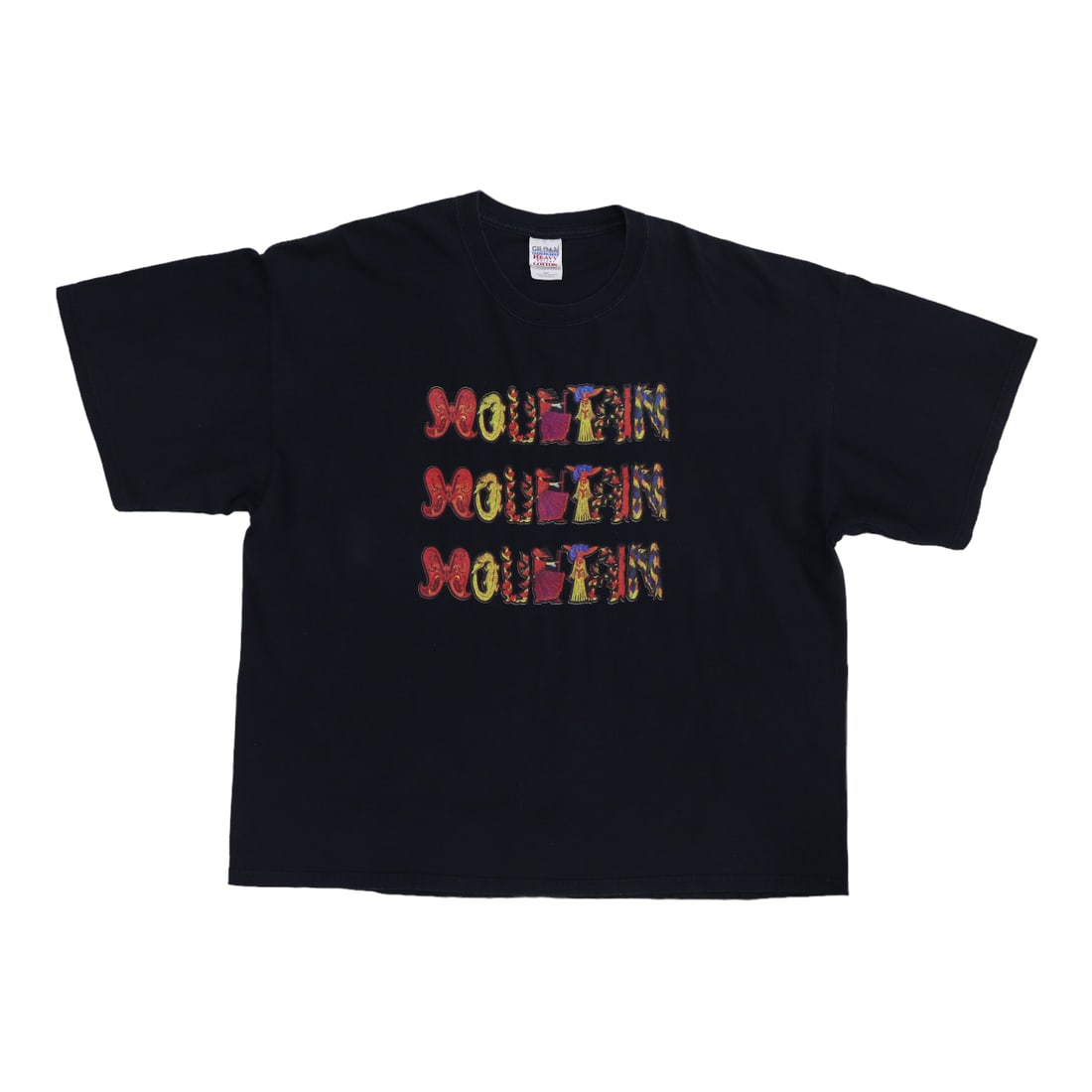Vintage Mountain World 2003 black cotton graphic shirt XXL: Vintage Mountain World 2003 black cotton graphic shirt XXL Authentic original vintage 2003 Mountain World shirt with front and back graphics. This is a true vintage shirt, not a modern reproduction. T