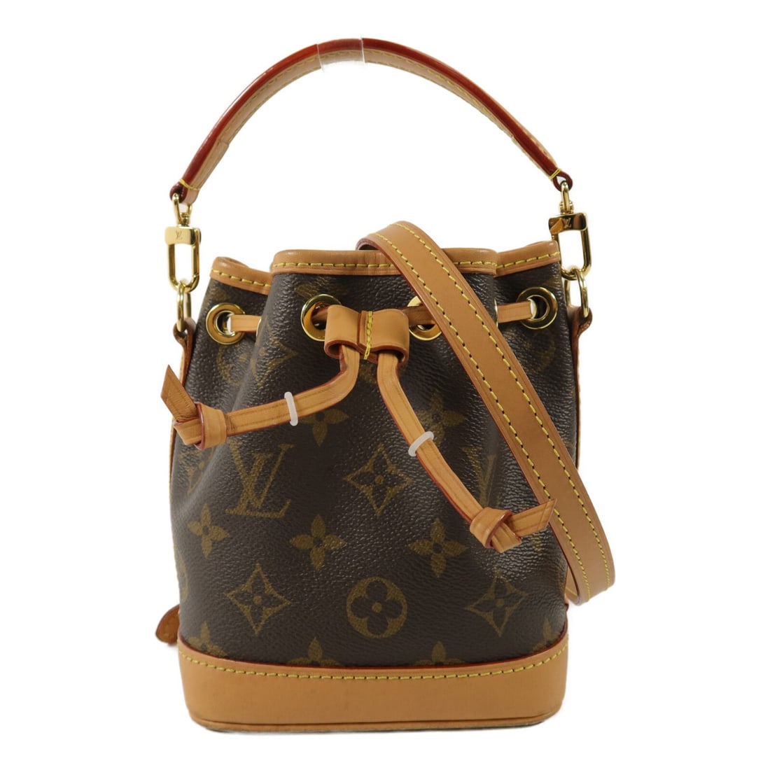 Louis Vuitton Nano Noe M81266 Monogram 2way Shoulder Bag: Louis Vuitton Nano Noe M81266 Monogram 2way Shoulder Bag Louis Vuitton Nano Noe 2-way handbag in brown Monogram PVC coated canvas. This women's bag features top handles and a detachable shoulder strap