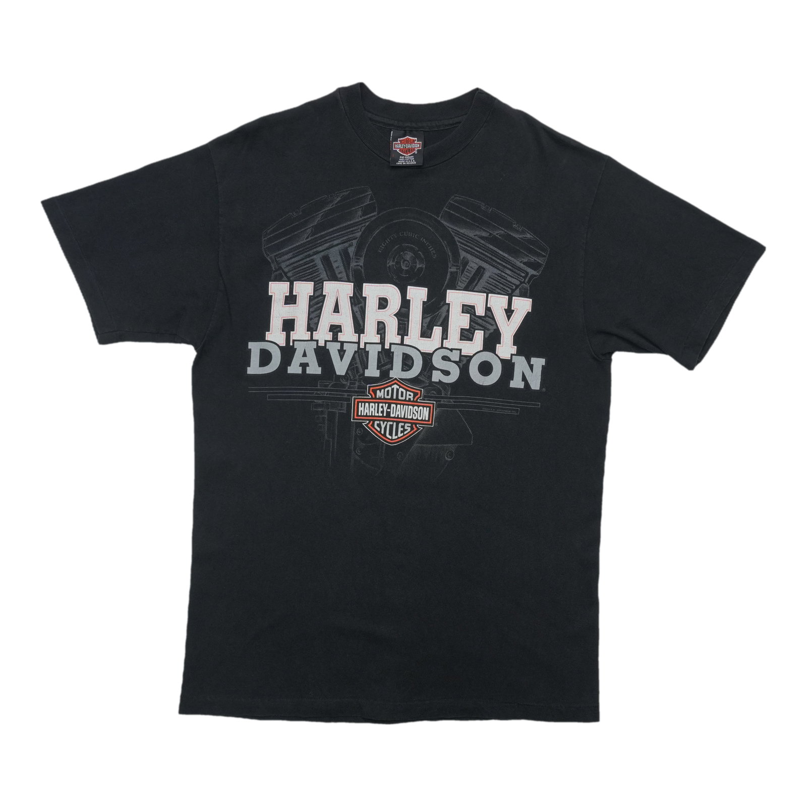 Harley Davidson 1994 V-Twin Engine Graphic T-Shirt Large Black (1 of 5)