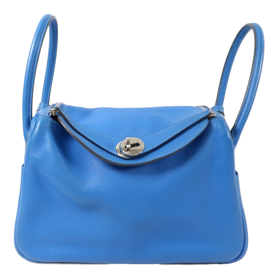 Hermes Lindy 26 Evercolor Calfskin 2 Way Bag Bleu Hydra PHW (1 of 14)