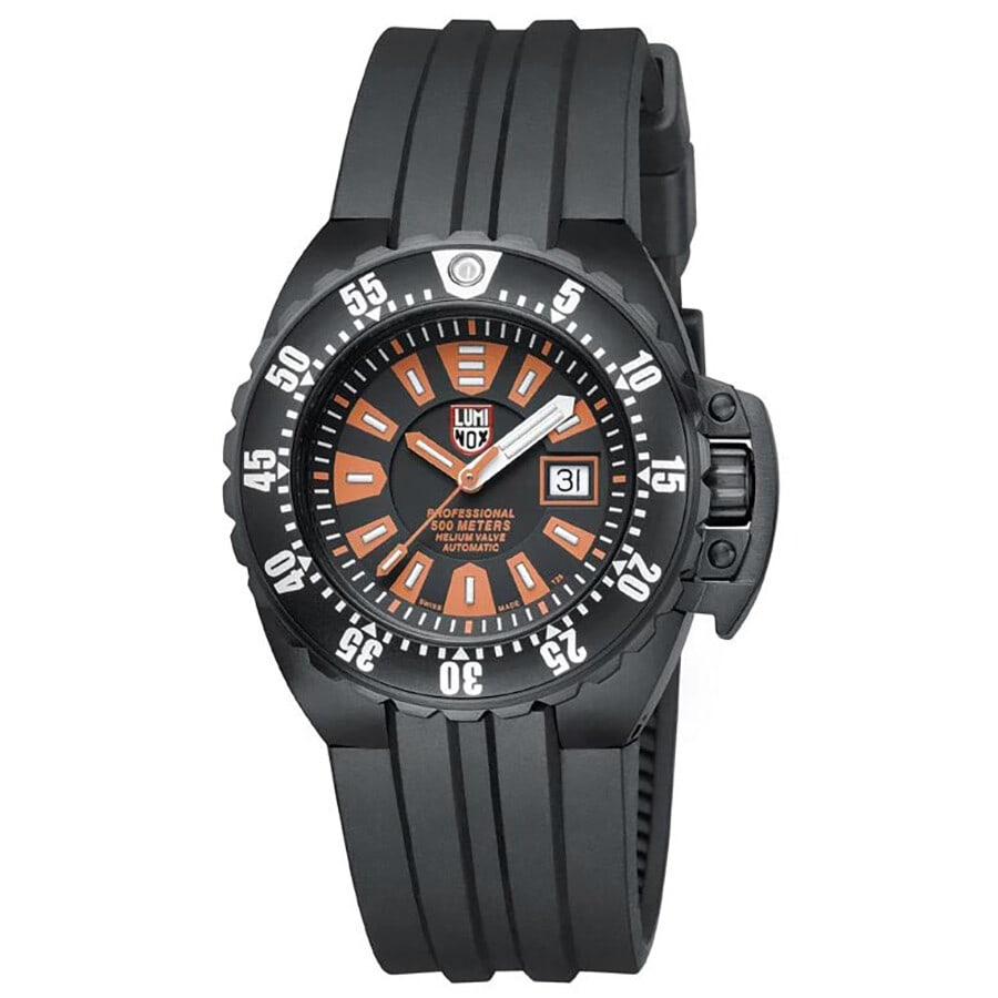 Luminox Deep Dive 1500 Series 44mm Automatic Divers Watch Black Dial: Luminox Deep Dive 1500 Series 44mm Automatic Divers Watch Black Dial Introducing the Luminox Deep Dive 1500 Series, a robust and stylish 44mm automatic wristwatch designed for divers and casual wear a