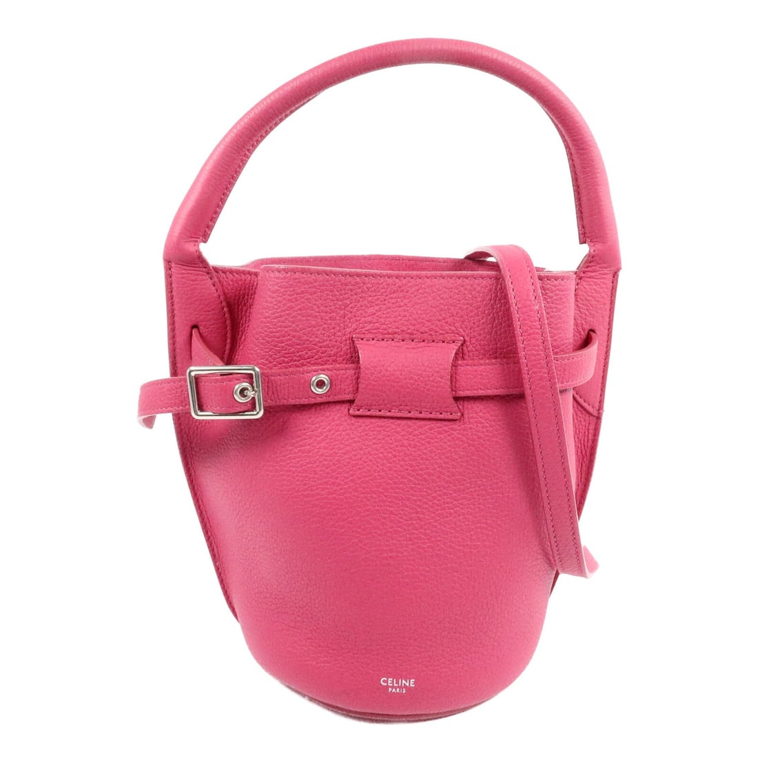 CELINE Big Bag Bucket Pink Calfskin 2 Way Shoulder Bag (1 of 16)