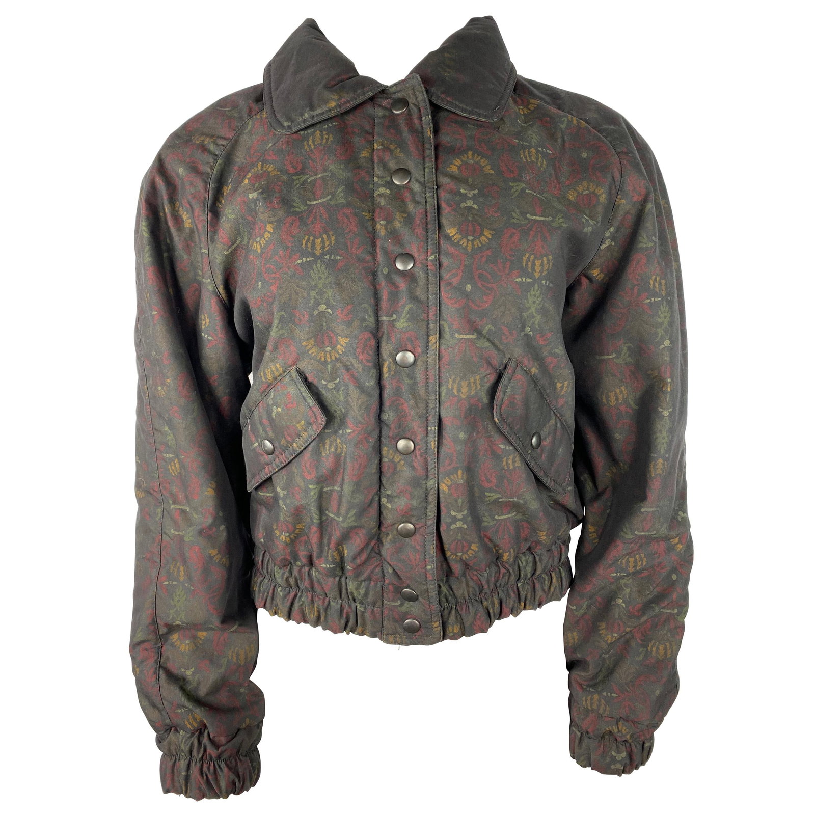 Missoni Sport Floral Jacket in Black and Brown Made in Italy (1 of 9)