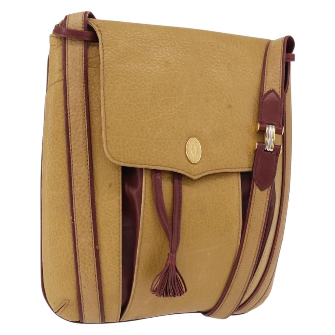 Cartier Must de Cartier Tasseled Brown Leather Bag (1 of 18)
