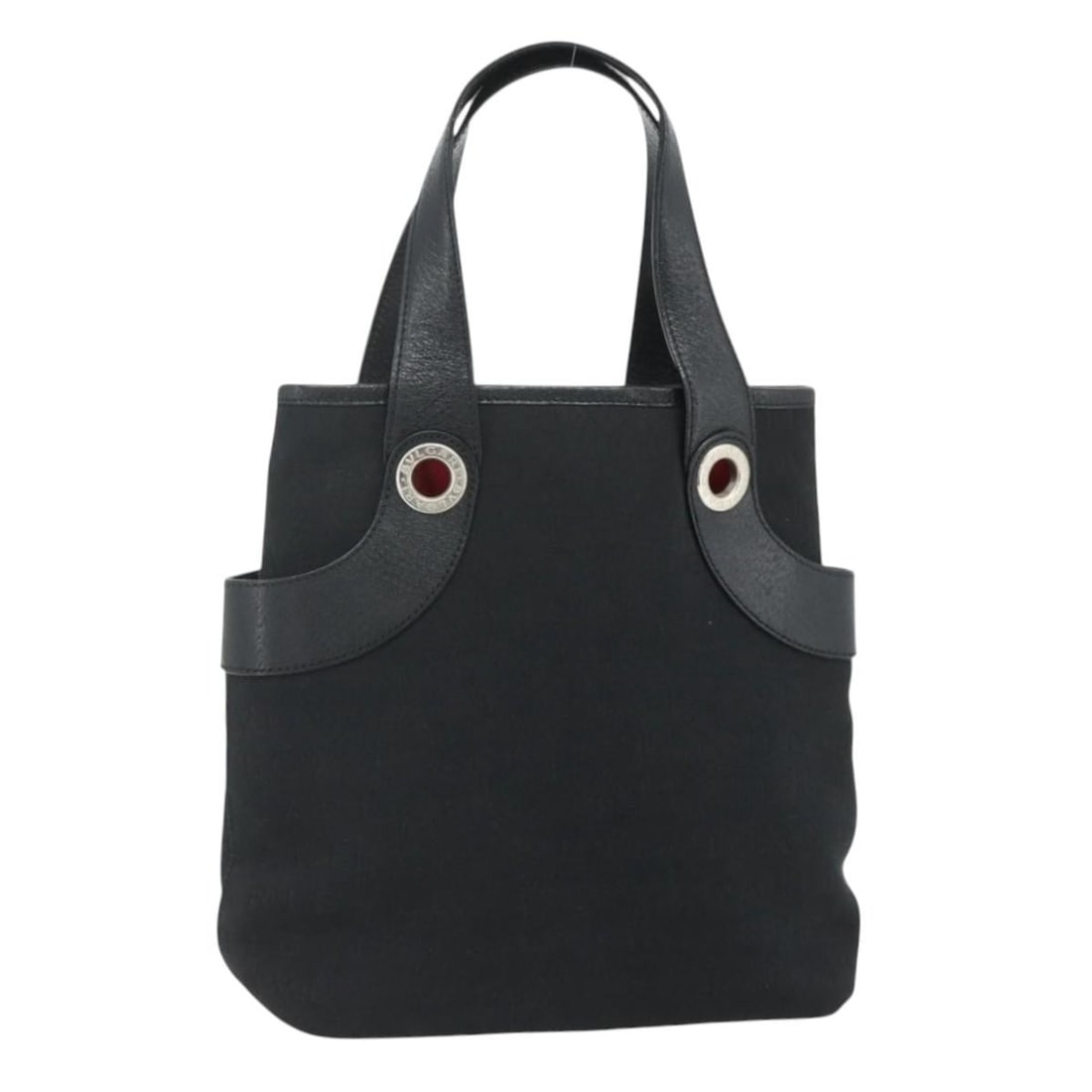 BVLGARI Logo Mania Canvas Hand Bag Black Silver Italy (1 of 18)