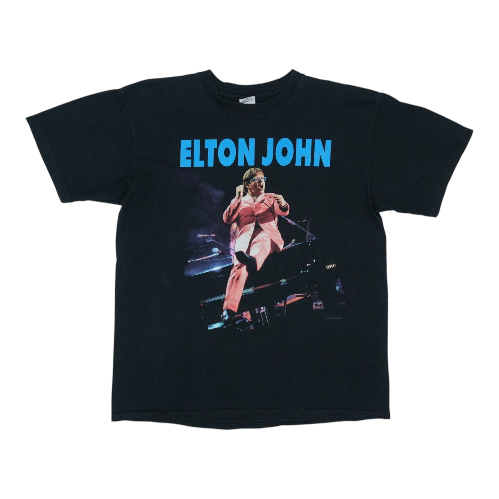 Vintage Elton John 1997 Black Cotton Concert T Shirt Large (1 of 6)