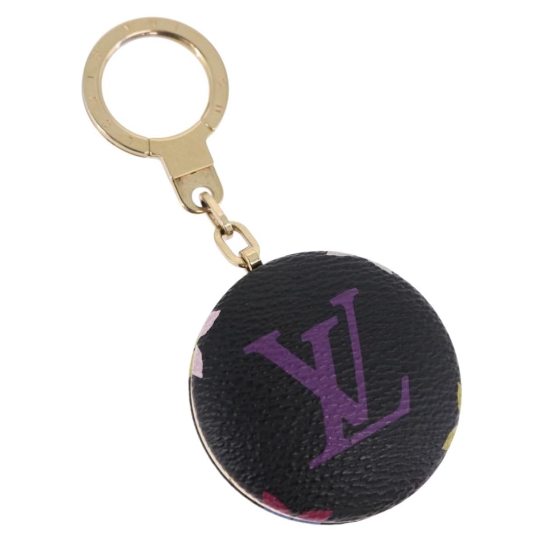 Louis Vuitton Astropill Black Multicolor Canvas Key Holder M51912: Louis Vuitton Astropill Black Multicolor Canvas Key Holder M51912 Louis Vuitton Astropill key holder in Monogram Multicolor Canvas with a black colorway. It is made in Italy and comes with a dust bag 
