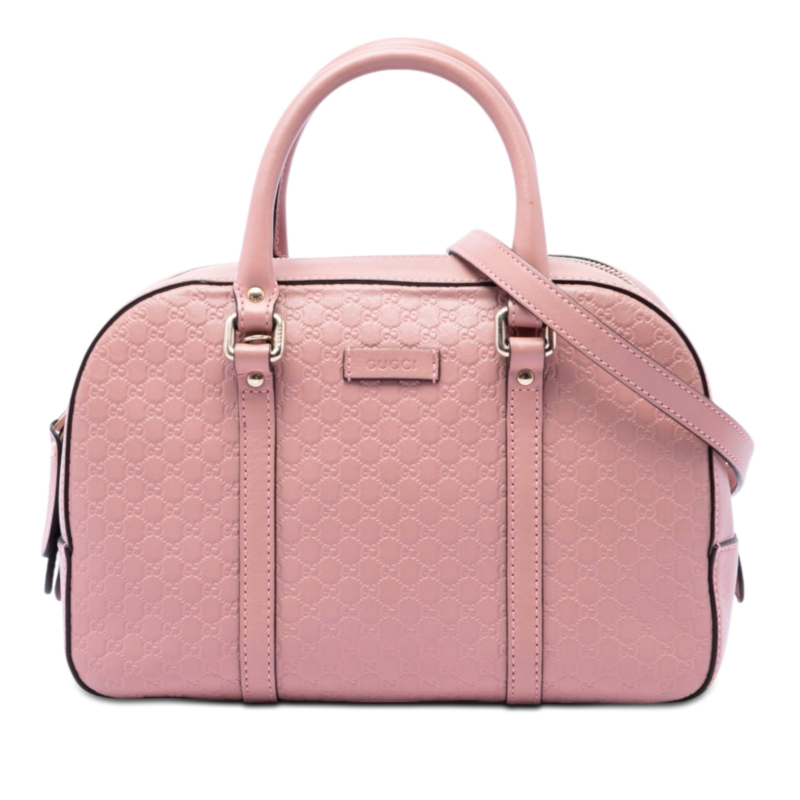 Gucci Small Microguccissima Leather Satchel Pink: Gucci Small Microguccissima Leather Satchel Pink Gucci Small Microguccissima Satchel in pink leather with rolled leather handles, a detachable flat leather strap, top zip closure, and interior slip po