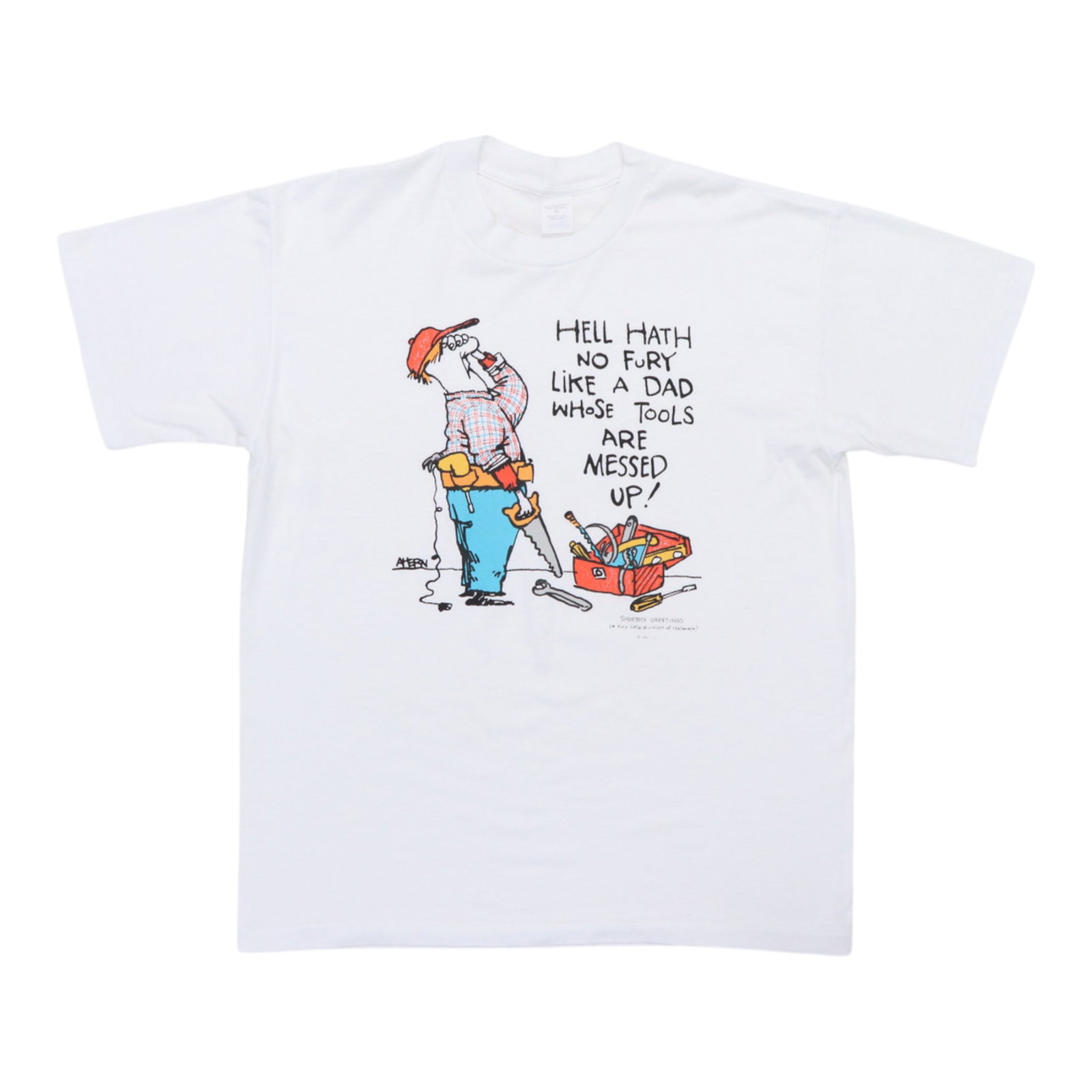 Hallmark Shoebox Hell Hath No Fury Dad Tools T Shirt Large (1 of 4)