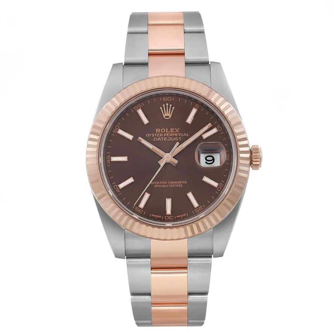 Rolex Datejust 41 18K Rose Gold Steel Automatic Men's Watch 126331: Rolex Datejust 41 18K Rose Gold Steel Automatic Men's Watch 126331 Experience the luxurious elegance of the Rolex Datejust 41, a stunning wristwatch crafted from 18K rose gold and stainless steel. Thi