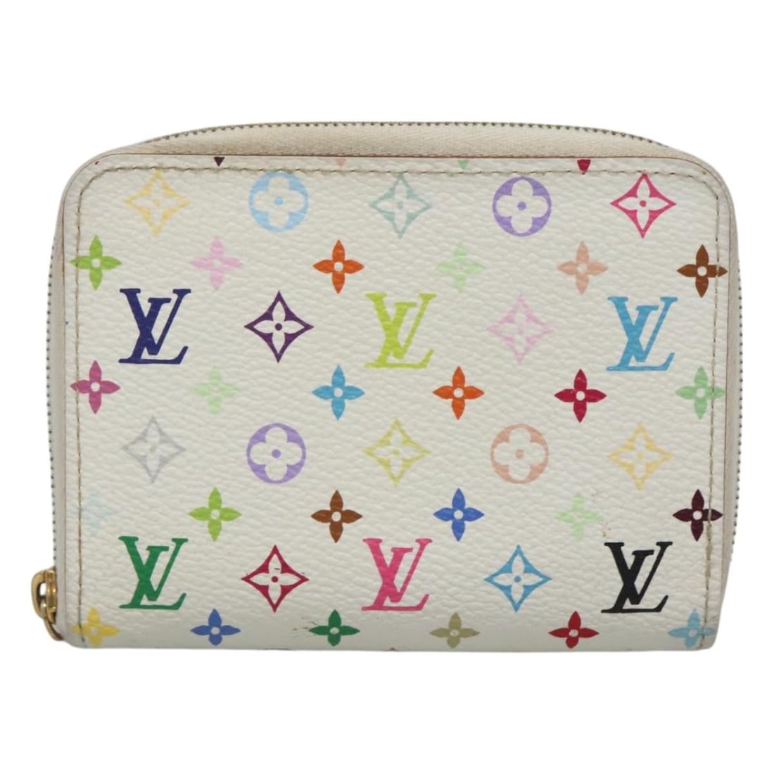 Louis Vuitton Multicolor Monogram Canvas Porte-Monnaie Zippy Wallet White: Louis Vuitton Multicolor Monogram Canvas Porte-Monnaie Zippy Wallet White This Louis Vuitton Porte-Monnaie Zippy Wallet features the iconic Monogram Multicolor design on white canvas. Designed for wom