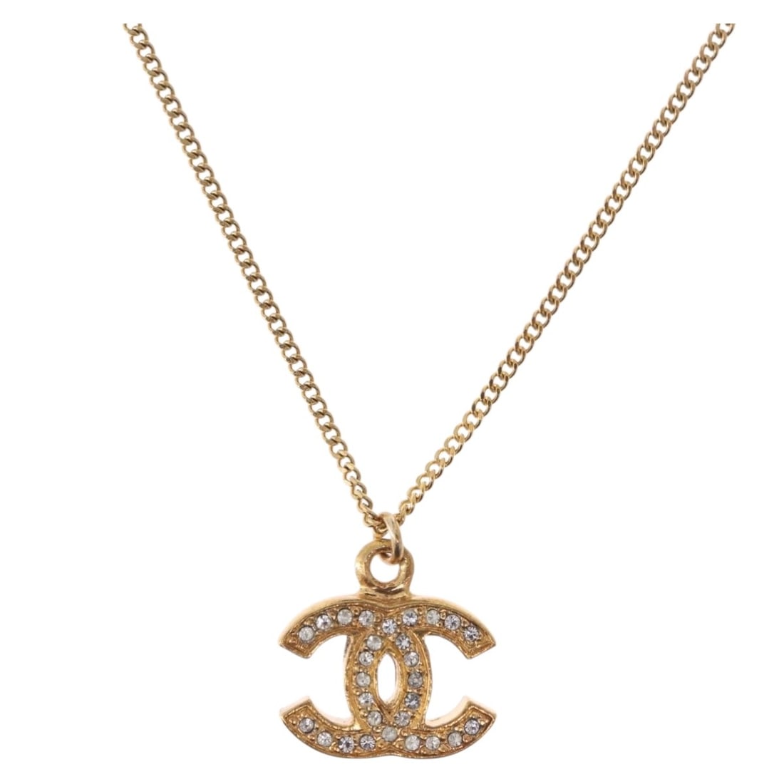 CHANEL CC Coco Mark Gold Tone Metal Necklace: CHANEL CC Coco Mark Gold Tone Metal Necklace CHANEL Coco Mark necklace in gold-tone metal, made in France. This women's necklace includes the item box and is presented in excellent condition, with no 