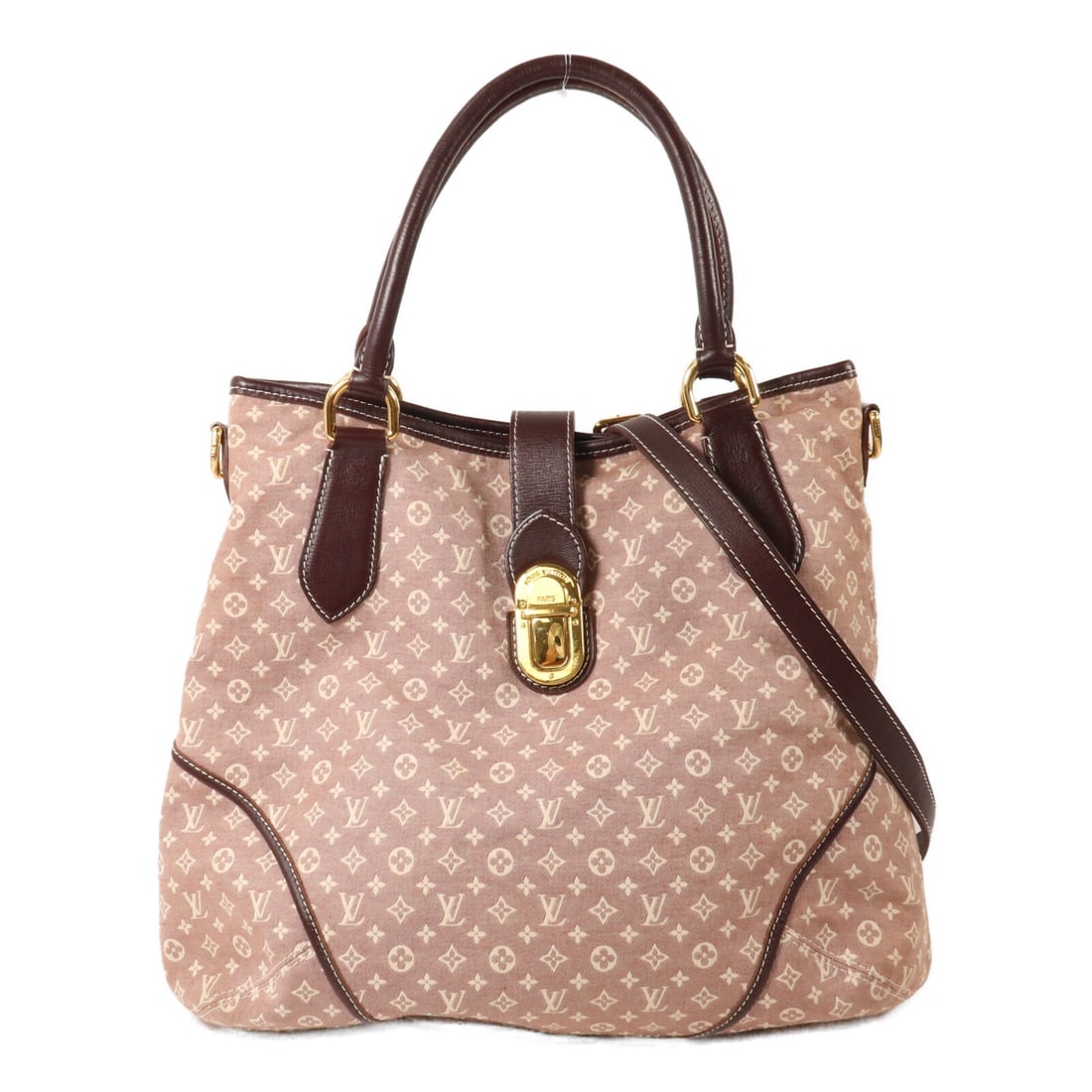 Louis Vuitton Elegie M56698 2 Way Shoulder Bag Red Monogram Idylle: Louis Vuitton Elegie M56698 2 Way Shoulder Bag Red Monogram Idylle Louis Vuitton Elegie 2-way shoulder bag in red Monogram Idylle canvas. This women's bag features a top handle and a removable shoulde