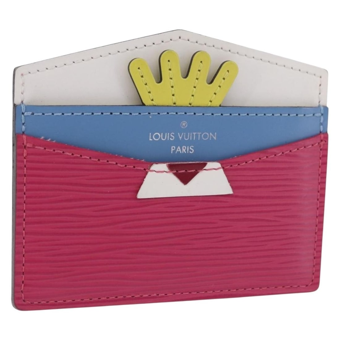 Louis Vuitton M60785 Epi Leather Pink Pass Case for Women: Louis Vuitton M60785 Epi Leather Pink Pass Case for Women Louis Vuitton Epi Porte Cartes Simple pass case in pink Epi leather. This women's card holder is made in France and comes with a dust bag and 