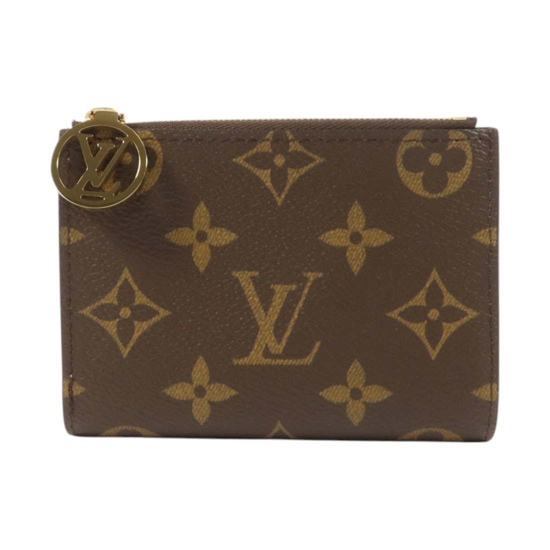 Louis Vuitton M25692 Lisa bifold wallet Monogram canvas brown: Louis Vuitton M25692 Lisa bifold wallet Monogram canvas brown Louis Vuitton Lisa bifold wallet in brown Monogram PVC coated canvas. This women's wallet features a compact bifold design with a hook but