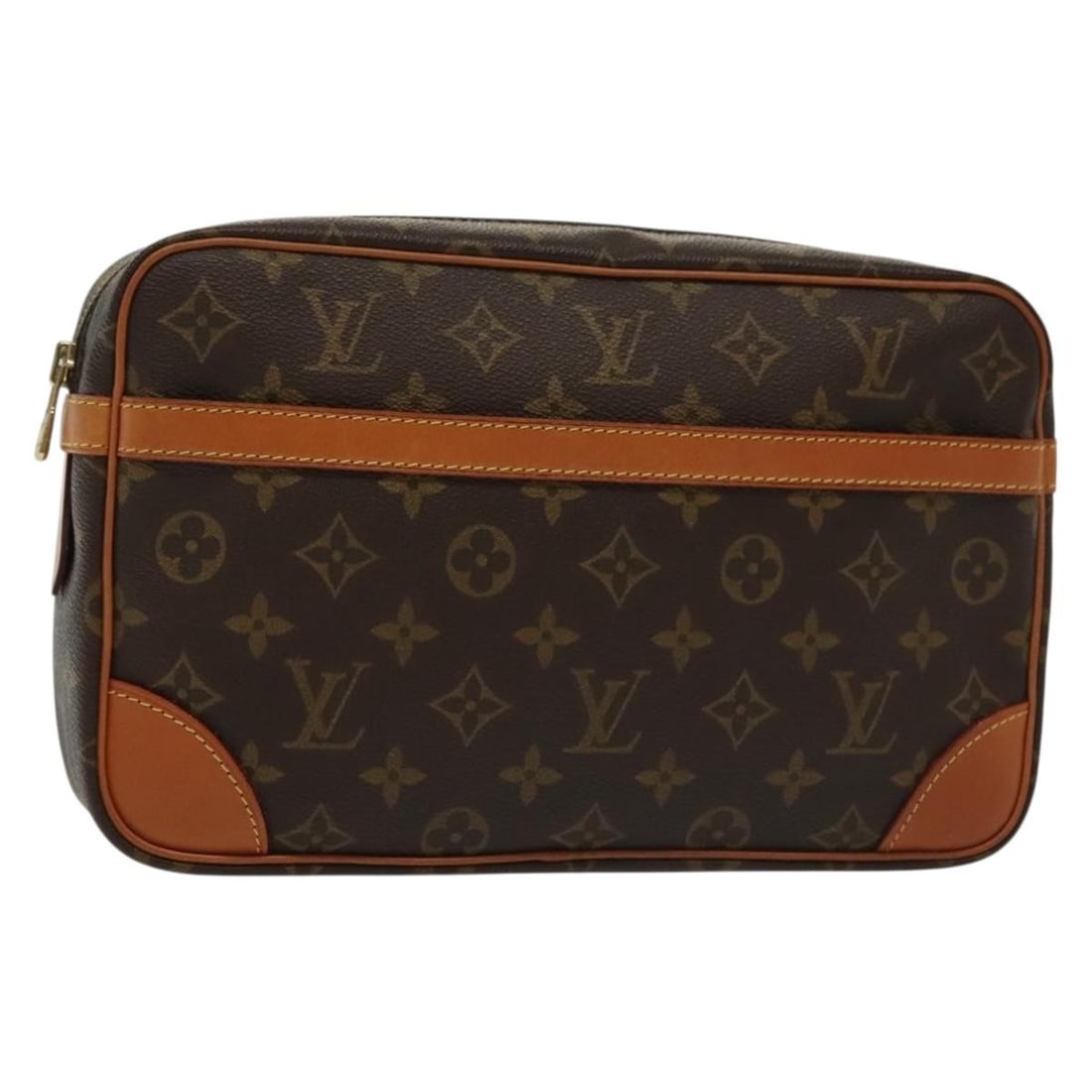 Louis Vuitton Monogram Compiegne 28 Clutch Bag M51845 Authentic France: Louis Vuitton Monogram Compiegne 28 Clutch Bag M51845 Authentic France Experience timeless elegance with the LOUIS VUITTON Monogram Compiegne 28 Clutch Bag. Crafted from durable Monogram Canvas, this 