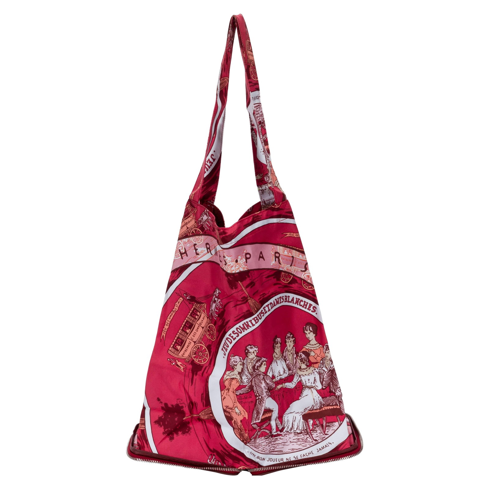 Hermes Burgundy Leather Silky Pop Bag with Dust Bag (1 of 7)