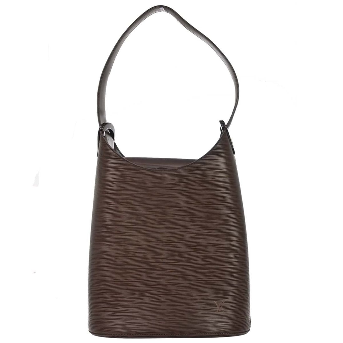 Louis Vuitton Verseau Epi Leather Shoulder Bag Brown M5281D: Louis Vuitton Verseau Epi Leather Shoulder Bag Brown M5281D Louis Vuitton Verseau shoulder bag in brown Epi leather with a magnetic closure, shoulder strap, and Alcantara lining. This women's medium b