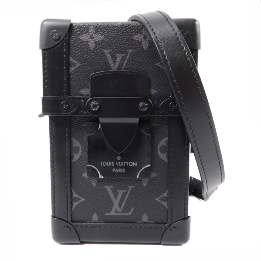 Louis Vuitton M82077 Vertical Trunk Shoulder Bag Monogram Eclipse Black (1 of 14)