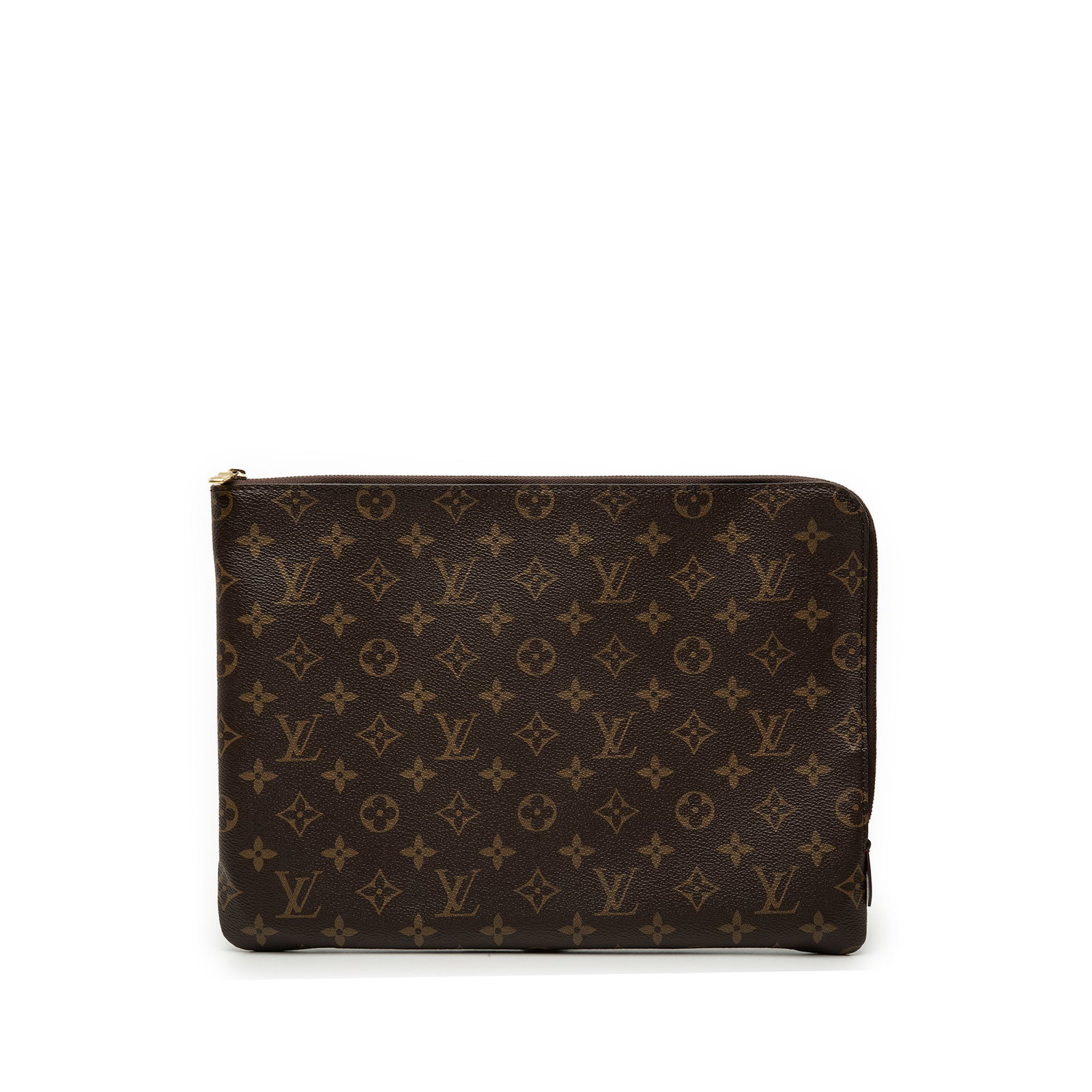 Louis Vuitton Etui Voyage MM Monogram Canvas Zip Pouch: Louis Vuitton Etui Voyage MM Monogram Canvas Zip Pouch Louis Vuitton Monogram Etui Voyage MM bag in brown monogram canvas with a top zip closure and an interior slip pocket. Made in France, this model