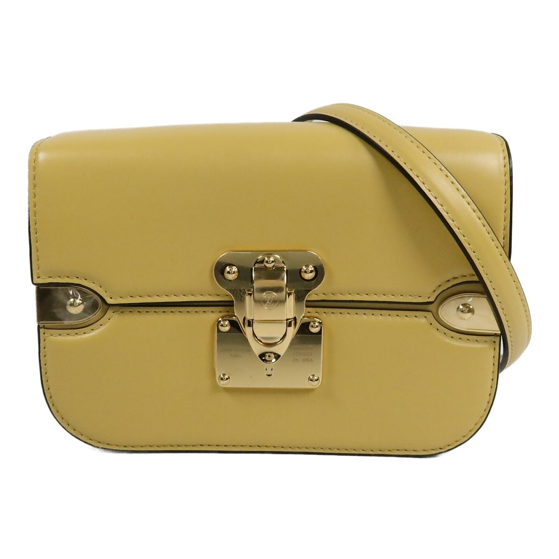 Louis Vuitton Orsay MM M23646 yellow calfskin shoulder bag: Louis Vuitton Orsay MM M23646 yellow calfskin shoulder bag Louis Vuitton Orsay MM shoulder bag in yellow calfskin leather. This women's bag features LV GHW styling, an RFID date code, multiple interio