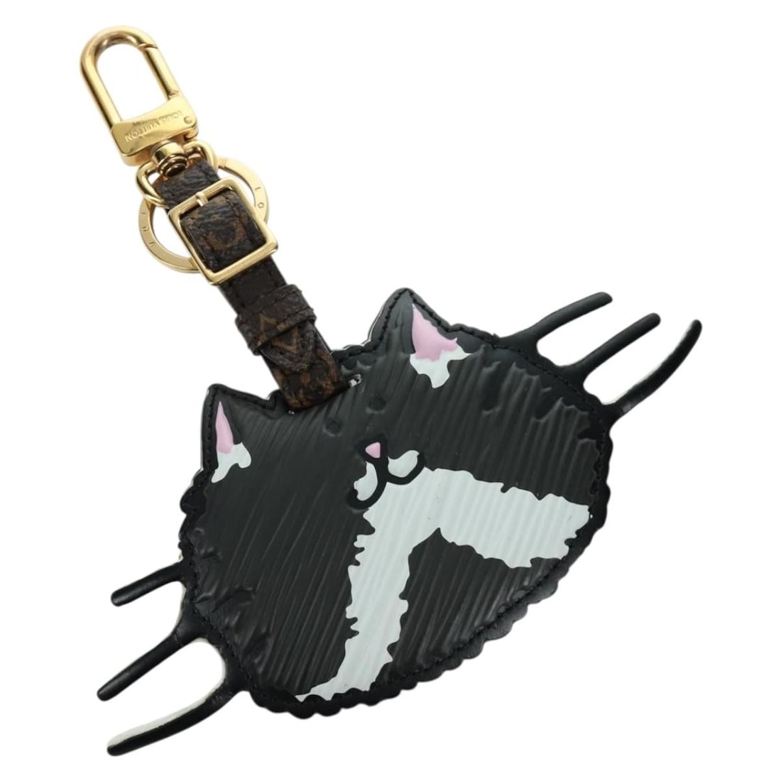 Louis Vuitton MP2282 Catgram Porto Address Key Holder Black Monogram Canvas (1 of 18)