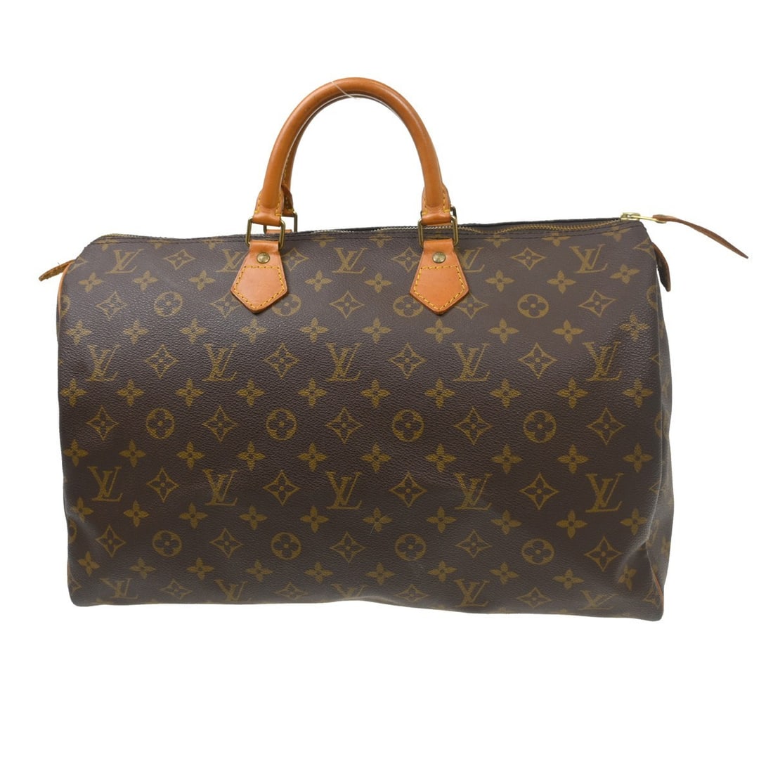 Louis Vuitton Speedy handbag in brown monogram canvas: Louis Vuitton Speedy handbag in brown monogram canvas Vintage Louis Vuitton Speedy handbag in brown monogram canvas. This women's bag is in good condition with visible wear from use. The exterior show