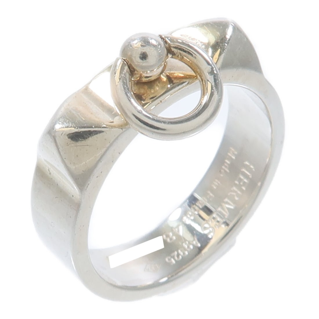 Hermes Collier De Chien Sterling Silver Ring Size 4.5 48 (1 of 9)