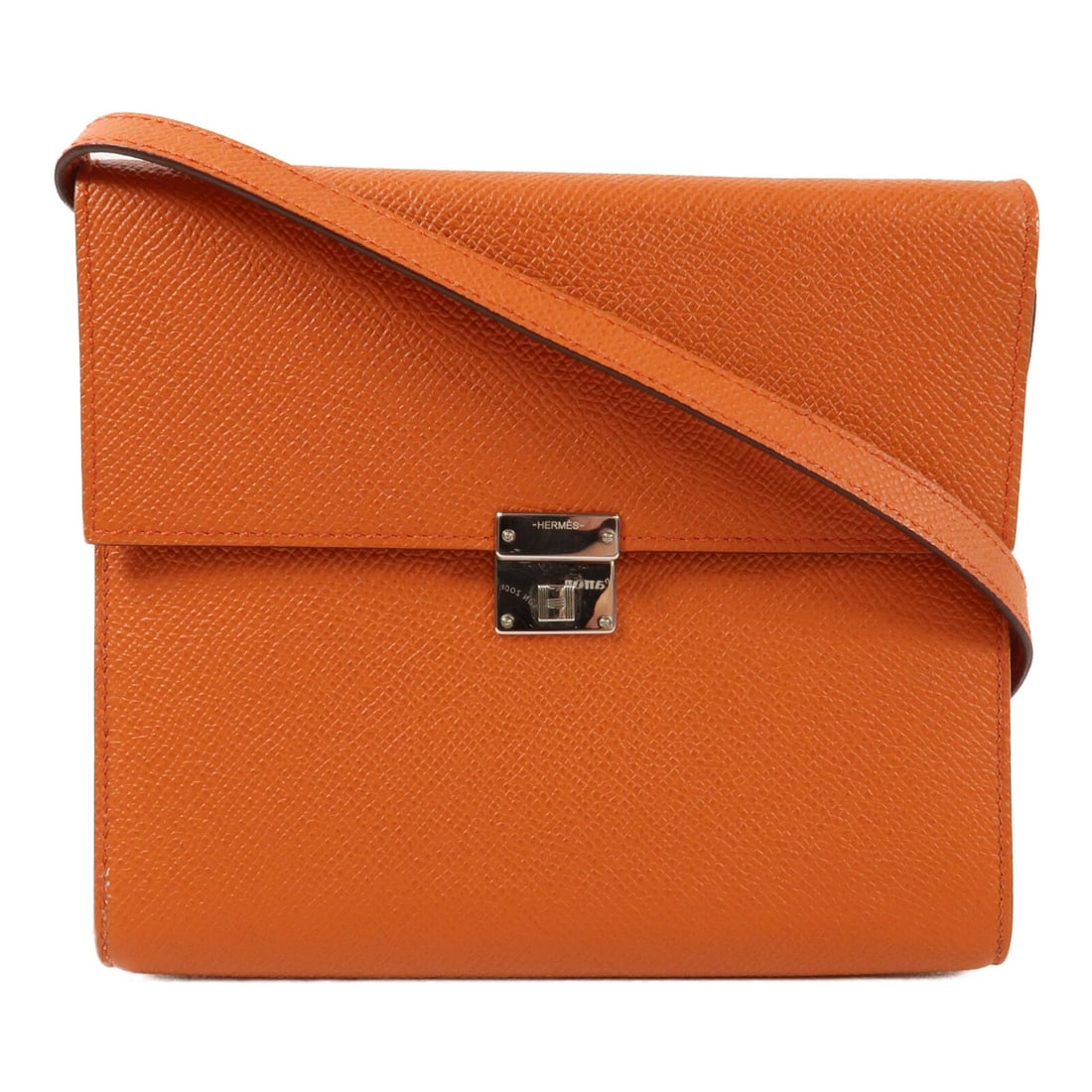 Hermes Clic 16 Epsom Calfskin Shoulder Bag Cuivre Orange PHW (1 of 13)