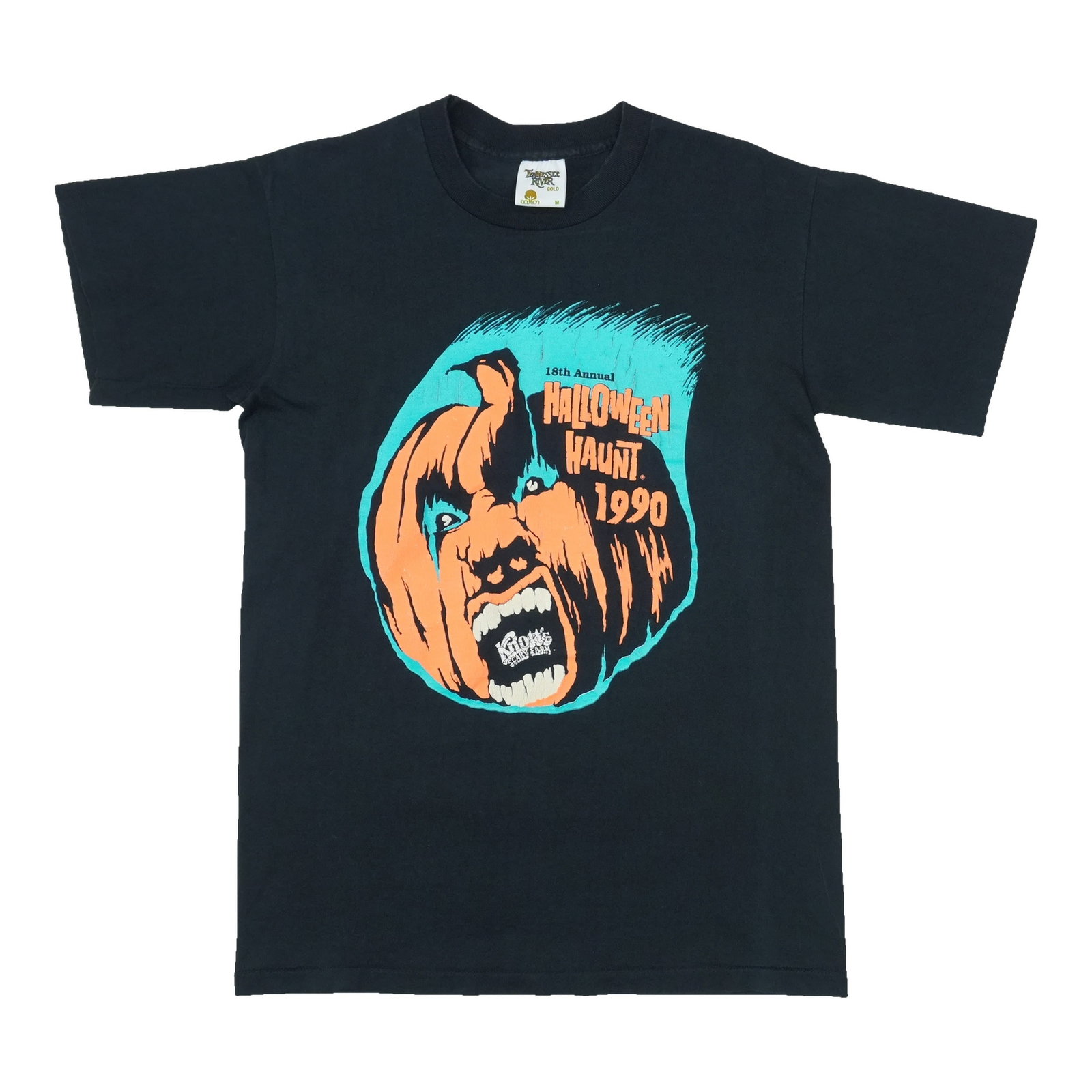Black 1990 Knotts Halloween Haunt Cotton Vintage Shirt Medium: Black 1990 Knotts Halloween Haunt Cotton Vintage Shirt Medium Authentic original vintage 1990 Knotts Halloween Haunt shirt in black. This true vintage tee is from the 1990s and is not a modern reprodu