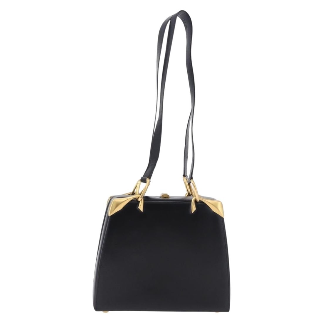 Celine Vintage black leather shoulder bag 26cm Italy: Celine Vintage black leather shoulder bag 26cm Italy Vintage Celine leather bag in black with a structured silhouette and shoulder strap. Made in Italy, this piece is presented in good condition with 