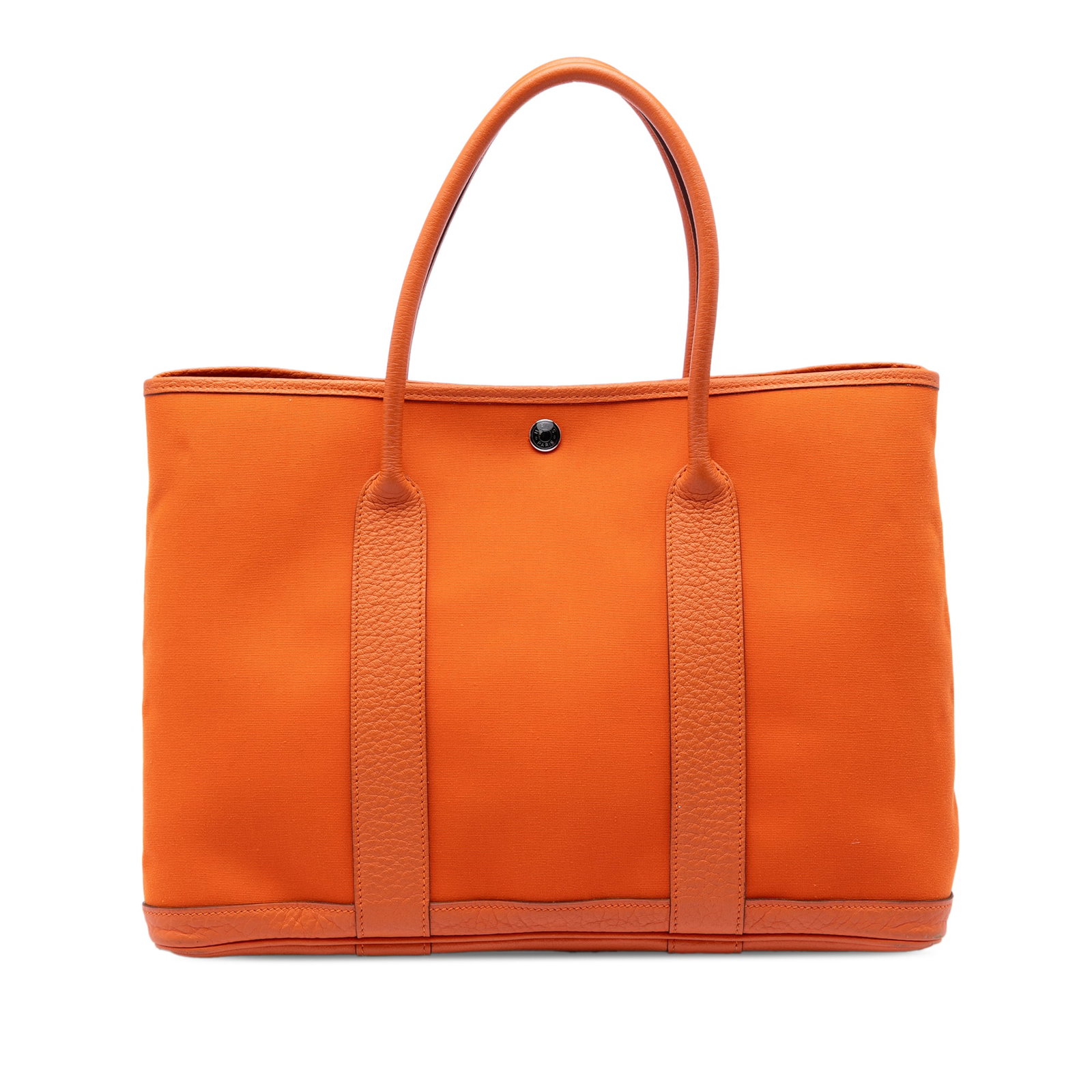 Hermes Garden Party 36 Orange Canvas Tote (1 of 6)